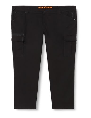 JACK&JONES PLUS Jpstace Jjdex Tapered AKM Pls spodnie męskie, czarny, 50W / 34L