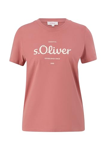 s.Oliver Sales GmbH & Co. KG/s.Oliver Damska koszulka z nadrukiem logo, pomarańczowy, 38
