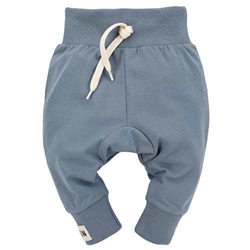 Pinokio Legginsy dziecięce Fun Time, 95% bawełna, 5% elastan, niebieskie unisex rozm. 56-86 (104)