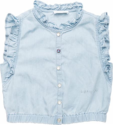 Replay Dziewczęca SG1716 bluzka, 010 Light Blue, 14A, 010 Light Blue, 14 Lata
