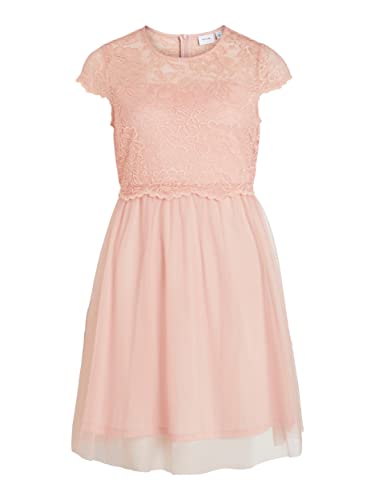 Vila Vilynnea damska sukienka z krótkim rękawem, Silver Pink, 36