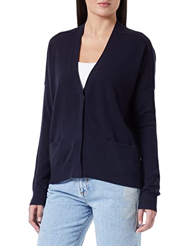 BOSS Damski sweter kardigan, niebieski (Open Blue), XXL (DE)