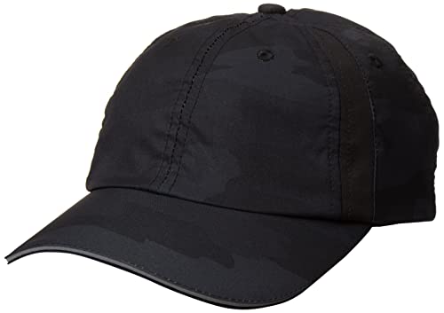 Sweaty Betty Damska czapka Swiftie Run Cap kapelusz, ultraczarny nadruk kamuflażowy, rozmiar uniwersalny, Ultraczarny nadruk moro, Rozmiar Uniwersalny