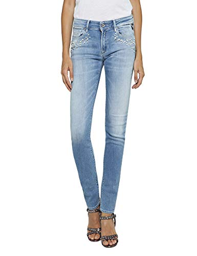 Replay Dżinsy damskie Luz Skinny, Niebieski (jasnoniebieski 10), 28W / 30L