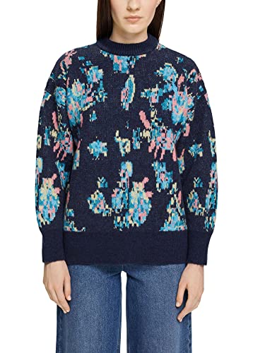edc by ESPRIT Damski sweter 092CC1I324, 450/PETROL niebieski, XL