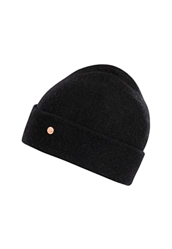 BICKLEY + MITCHELL Women's Cashmere Merino Blend Turncuff Womens 2173-01-12-20 czapka beanie, czarna, jeden rozmiar