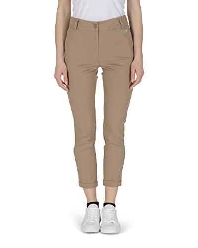 19V69 WŁOCHY Lea Pr Brązowy Spodnie Damskie Casual, Brązowy, S