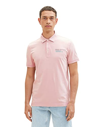 TOM TAILOR Męska koszulka polo, 11055-Morning Pink, XXL 1036414, 11055 – Morning Pink, XXL