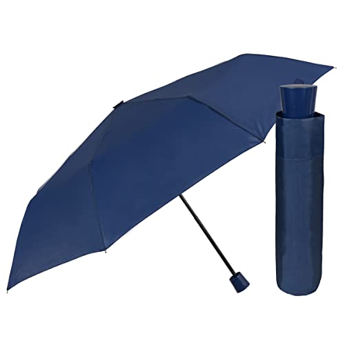 Mini parasol kieszonkowy dla kobiet i mężczyzn, lekki, 236 g, niebieski