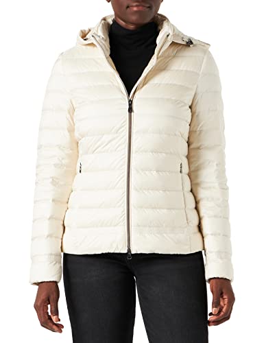Geox Damski płaszcz D Jaysen Down Coat, Masło w kremie, 46