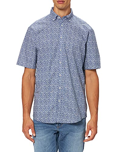 Seidensticker Męska koszula z długim rękawem, regularny krój, bawełna, Ciemnoniebieski (ciemnoniebieski 18), S