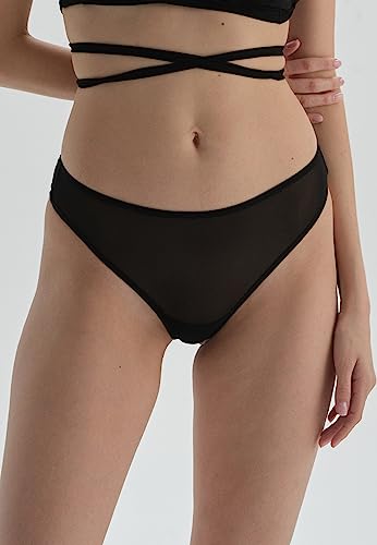 Dagi Damskie stringi, czarne, S, czarny, S