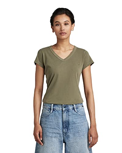 G-STAR RAW Eyben Slim Top Over Dyed damska, Zielony (Shamrock Gd D21314-b059-b681), S