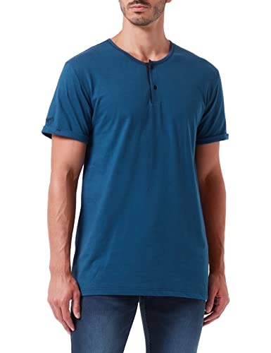 Trigema Męski t-shirt 6392041, saphir-C2C, standardowy