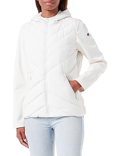 Champion Legacy Outdoor W-Light Microber & Bonded Fleece Hooded Kurtka Damska, Off White, S
