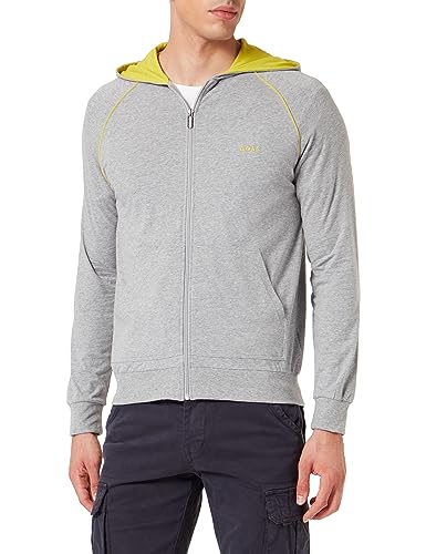 BOSS Męska kurtka treningowa, bluza Loungewear Homewear Mix&Match Jacket H, Open Grey60., S