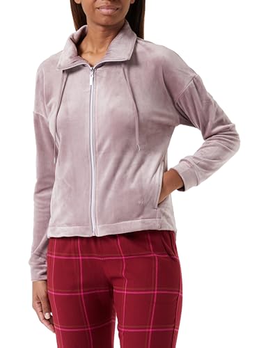 Triumph Damska Cozy Comfort Velour Zip Jacket Pajama Top, Sweet Chestnut, 46