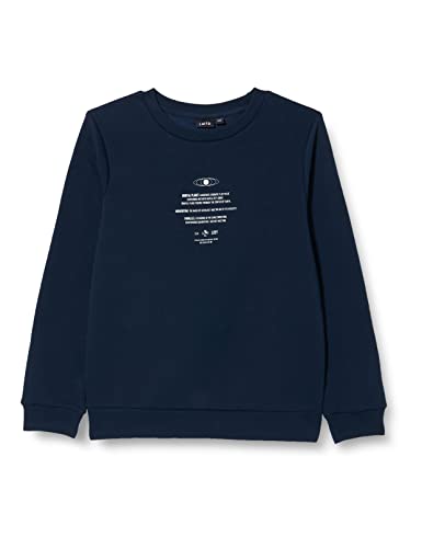 Bestseller A/S Chłopięca bluza NLMNORBITS LS O-Neck, granatowa, 146/152