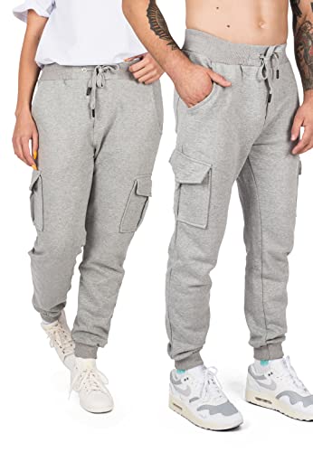 Blackskies Oversize Heavyweight Sweatpant | Streetwear luksusowy sweter męski damski spodnie do biegania jogger relaksacyjny, Heather szary, 54