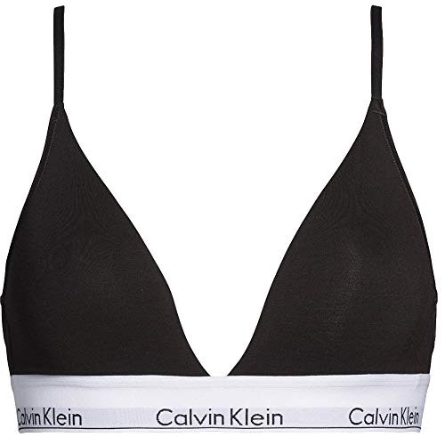 Calvin Klein Damski biustonosz trójkąt Ll, Czarny, XS