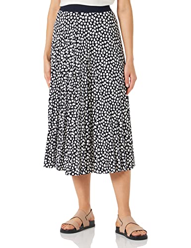 TOM TAILOR Damski Midi plisowana spódnica 1032546, 30350 - Navy Geometric Design, 36