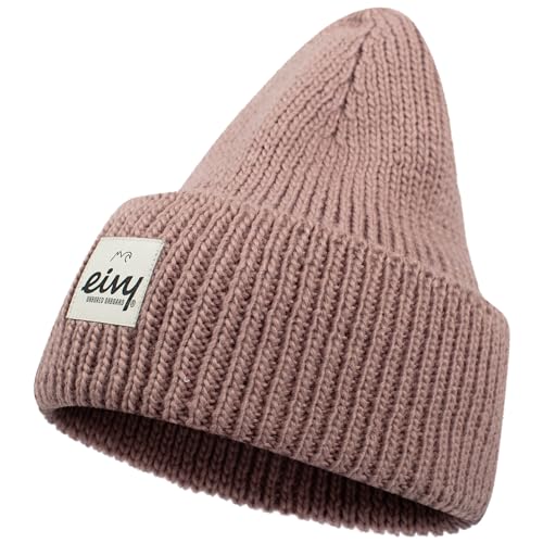 Eivy Damska czapka beanie Easter Rib Wool, Faded Woodrose, jeden rozmiar