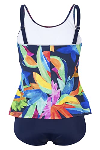 Fashy Damski kostium kąpielowy tankini, morski, 48 / C