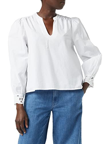 Peppercorn Damska bluza z koronką Julianna, 0001 White, XL