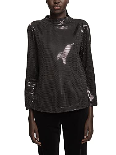 ESPRIT Collection Damska koszulka 112EO1K302, 001/BLACK, XS