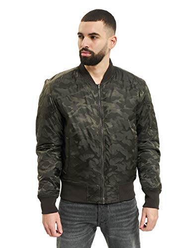 Urban Classics Męska kurtka Tonal Camo Bomber Jacket, zielony (Darkolive 551), XXL