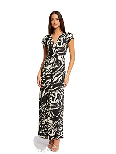 Morgan damska sukienka/kombinezon RDUEL czarny T34, Czarny/Off White, 32