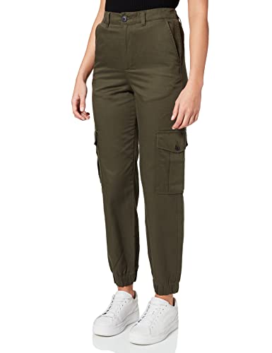 JACK & JONES Damskie spodnie Jjxx Jxholly Relaxed Hw Pant Noos Cargo, FOREST NIGHT, (M) W x 32L