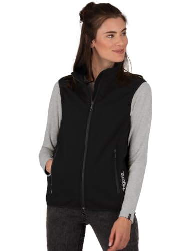 Trigema Damen Softshell-Weste Kamizelka damska, Schwarz 008, M