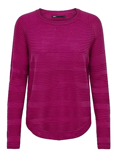 Bestseller A/S Damski sweter ONLCAVIAR L/S KNT NOOS, Cerise, XXXL, Cerise, 3XL