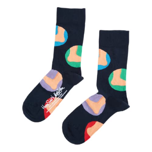 Happy Socks Cupids Foot Sock, kolorowe i zabawne, Skarpety dla kobiet i mężczyzn, Niebieski-Zielony-Czerwony-Beżowy (41-46)