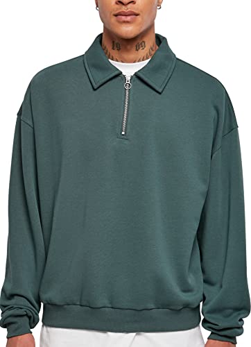 Urban Classics Męska koszula z okrągłym dekoltem, zielona (Bottlegreen), 5XL (DE), zielony butelkowy, 5XL