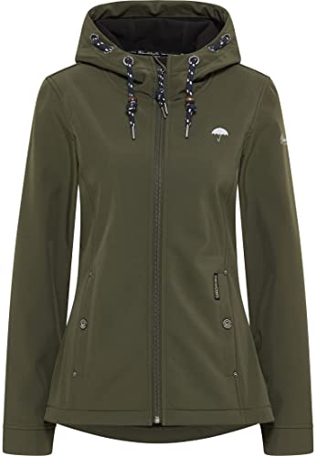 Schmuddelwedda damska kurtka softshell, ciemnooliwkowy, XL