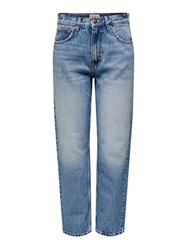 ONLY Damskie spodnie jeansowe, niebieski (medium blue denim), 32W / 32L