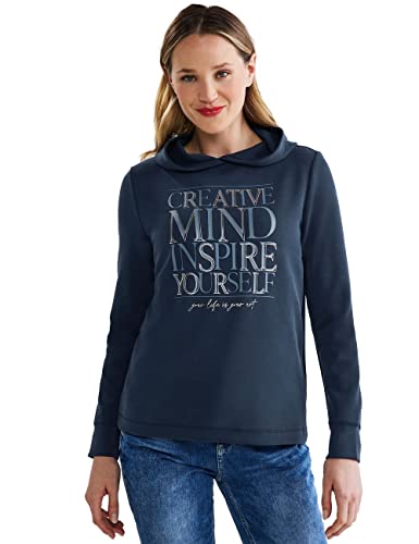 Street One Damska bluza z kapturem, Deep Blue, 40