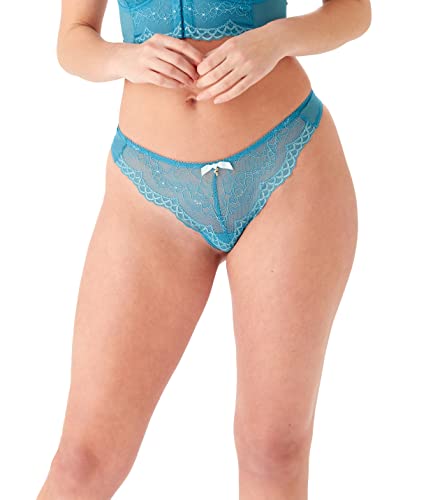 Gossard Damska bielizna Superboost koronkowe stringi, niebieski (Ocean Blue), XS, Błękitny ocean, XS