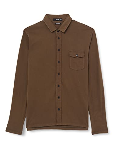 Replay Męska koszula M4093, 123 Light MUD, XL
