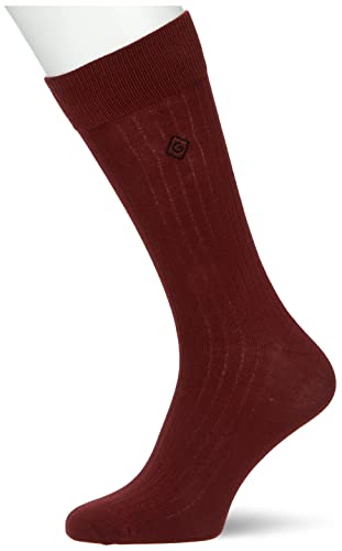 GANT Męskie skarpety D1. Rib Diamond G Socken, Burgundy, 43-45