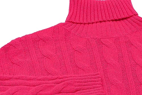 myMo Damska koszulka z długim rękawem z golfem Twist z krótkim rękawem akrylowa różowa rozmiar XS/S, Rosa, XS