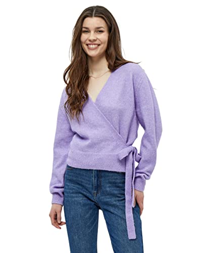 Peppercorn Damski kardigan Penelope Wrap Bougainvillea Lilac Melange, XXL, Bougainvillea liliowy melanż, XXL