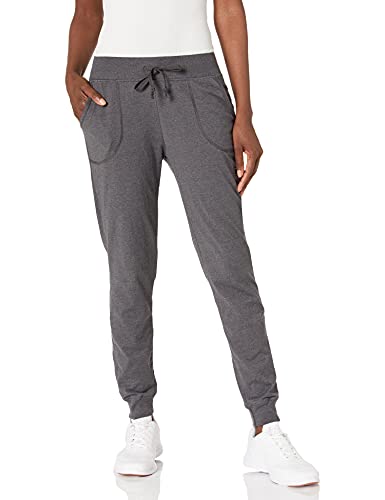 Champion Damskie spodnie z dżerseju z kieszeniami legginsy, ciemnoszare, S, ciemnoszary, S