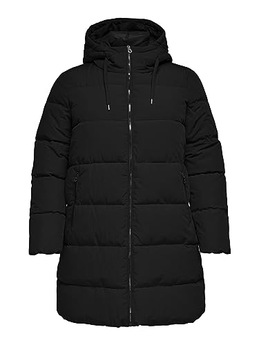 ONLY CARMAKOMA Damski płaszcz damski Carnewdolly Long Puffer Coat OTW Noos, czarny, XL