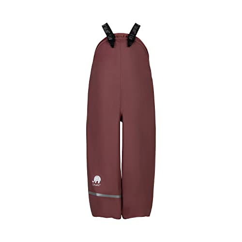 Celavi Dziecięce spodnie przeciwdeszczowe unisex Basic PU, Różowy brąz, 140 cm