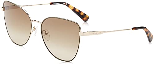 Longchamp LO165S, okulary, Gold/Khaki, 60 damskie, Złoty/Khaki, 60