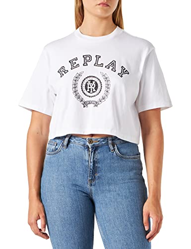 Replay Koszulka damska, 001 White, XL