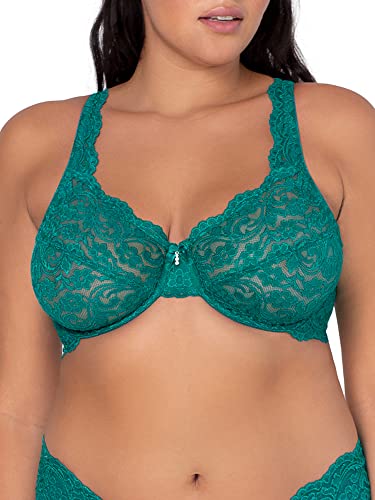 Smart & Sexy Damski biustonosz z fiszbinami plus size Signature Lace Underwire With Added Support Biustonosz, fanfara, 95D
